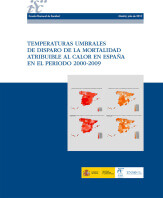 Temperaturas umbrales de disparo de la mortalidad atribuible al calor en España en el periodo 2000-2009