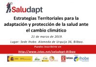 Jornada “Estrategias Territoriales para la adaptación y protección de la salud ante el cambio climático”