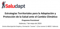 Jornada “Estrategias Territoriales para la Adaptación y Protección de la Salud ante el Cambio Climático”