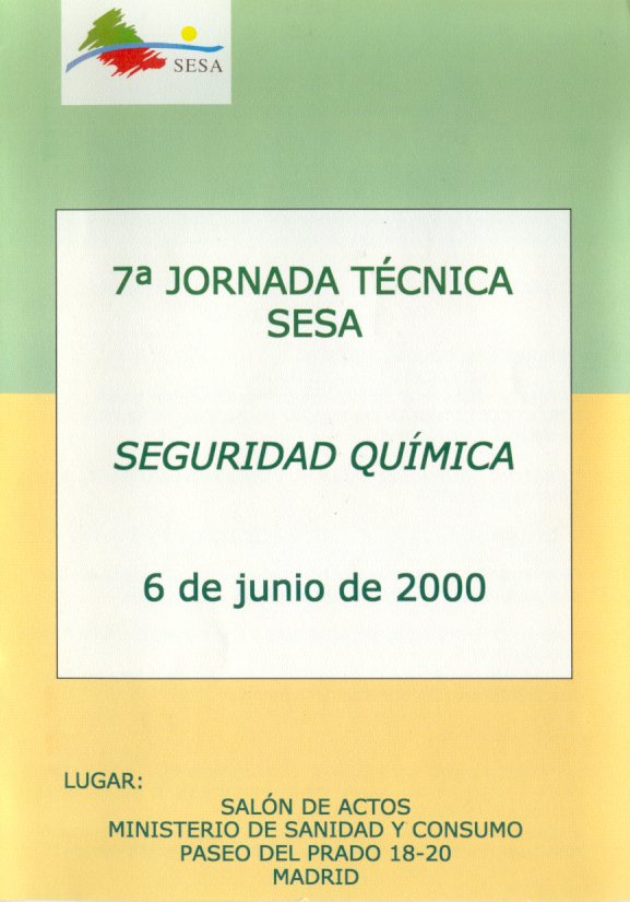 7a Jornada Técnica SESA. Seguridad Química